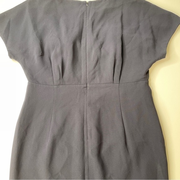Lafayette 148 New York Navy Sheath Dress Size 10 - Picture 5 of 10